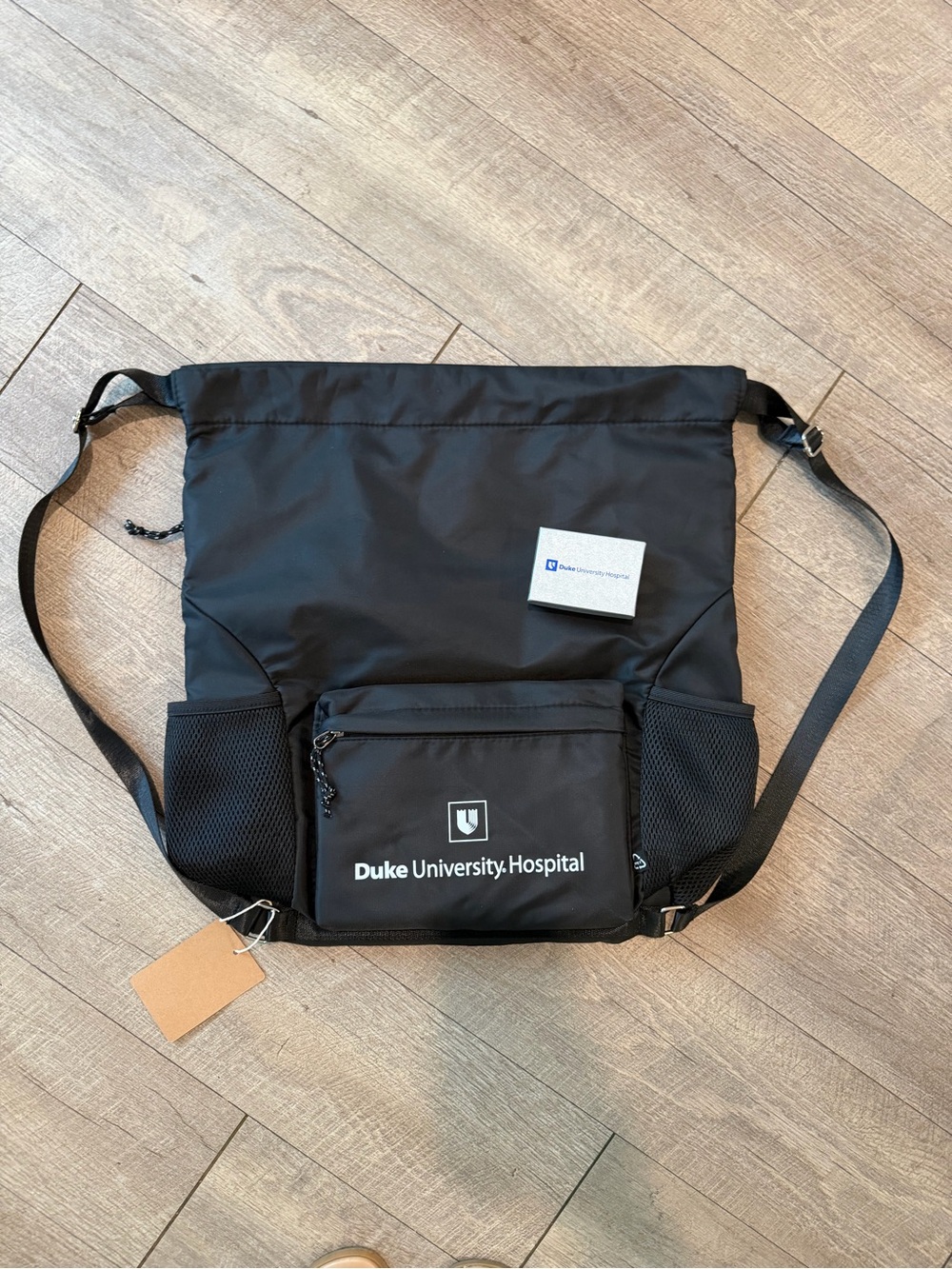 Duke University Hospital Drawstring Bag & Flashlight Keychain